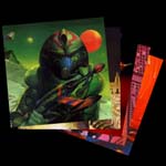 Science Fiction Solar Wind Art Greeting Cards