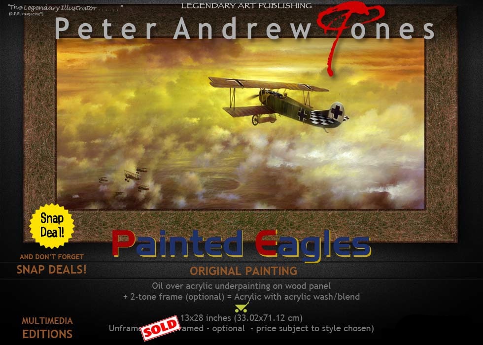 Peter Andrew Jones Painted Eagles Aviation Art Fokker Dr7 Lothar Von Richtofen