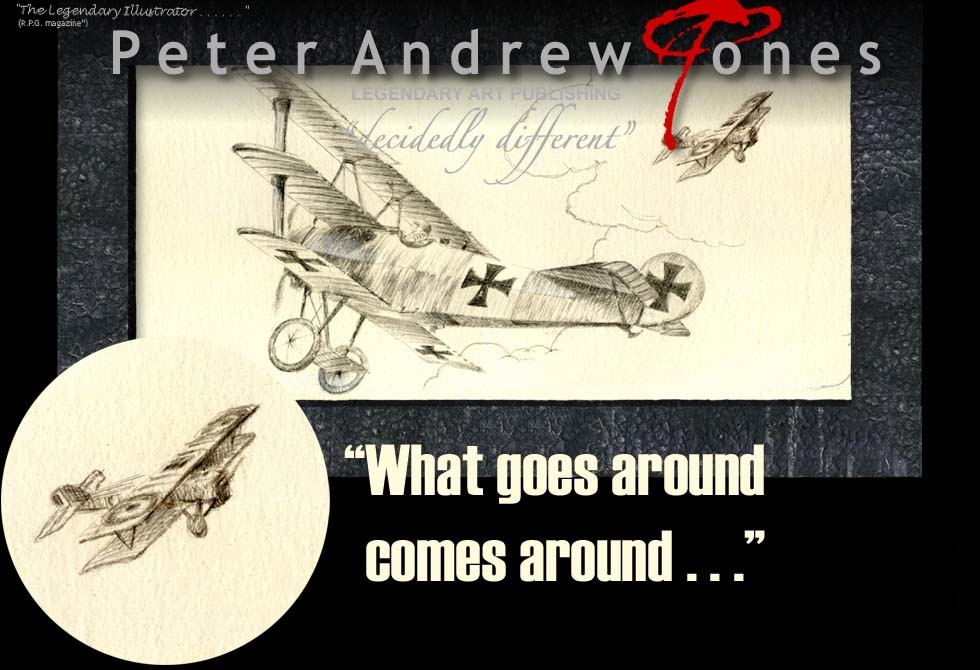 Peter Andrew Jones Painted Eagles Aviation Art Ship's Camel F1