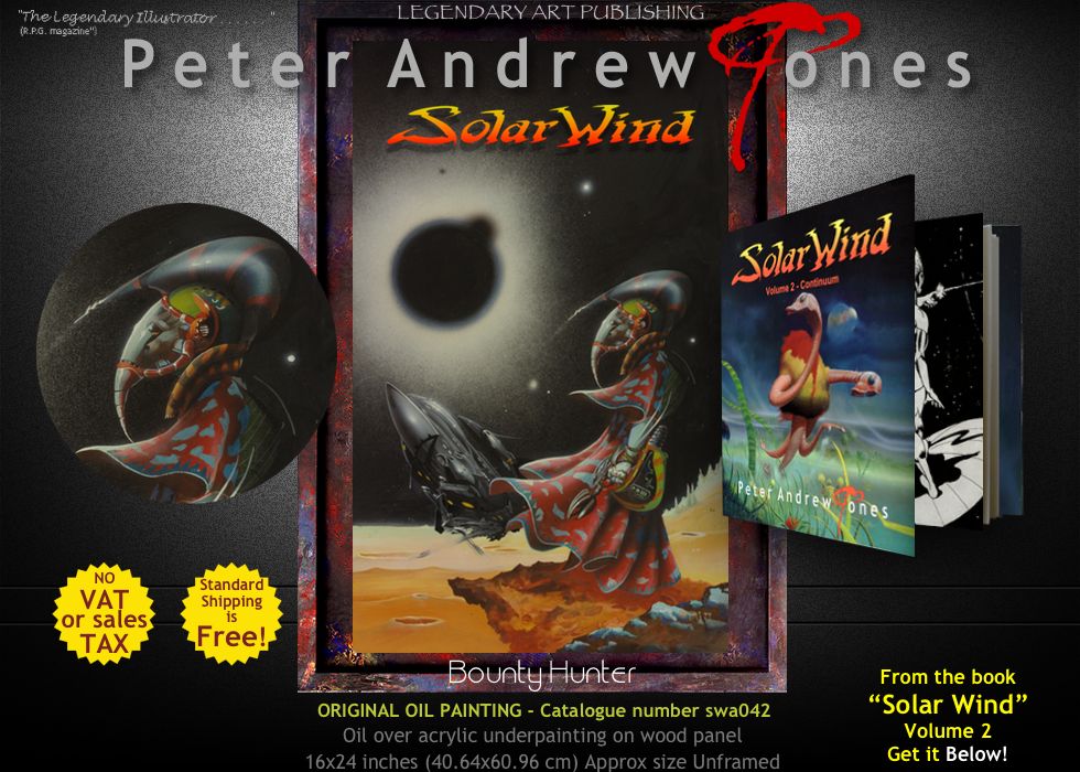 Solar Wind Simulacra Oil Painting and Limited Edition Print of a roleplay game illustration